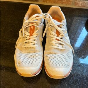 ON Running Women’s White and Orange Sneakers